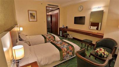 اتاق دو تخته تویین هتل هما 1 مشهد اتاق دو تخته تویین هتل هما 1 مشهد